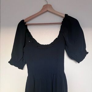Hill House Black Long Sleeve Dress